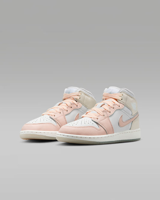 Air Jordan 1 Mid SE (GS) – Pink Quartz Edition