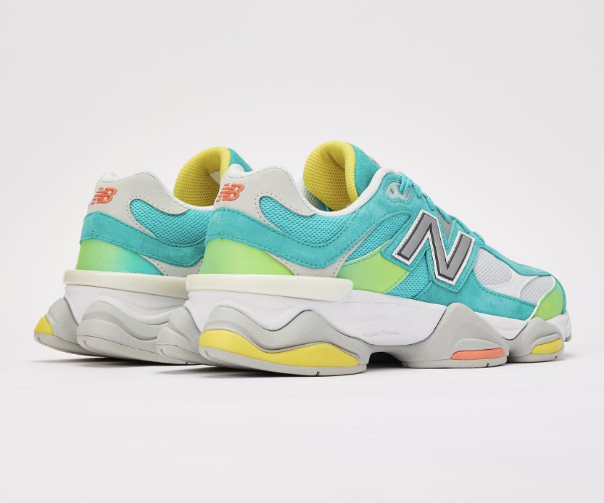 New Balance 9060 DTLR Exclusive "Cyan Burst" sneaker.