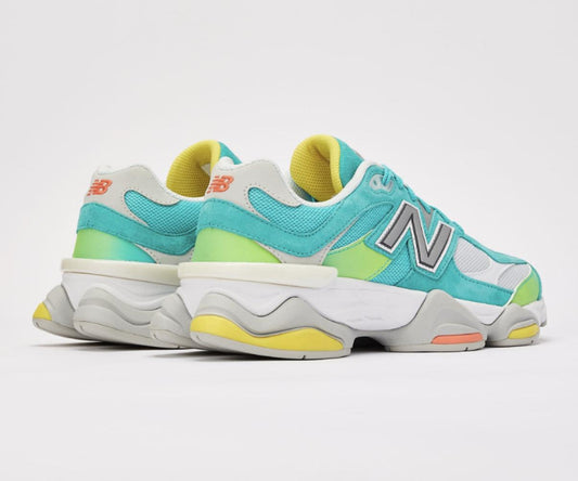 New Balance 9060 DTLR Exclusive "Cyan Burst" sneaker.